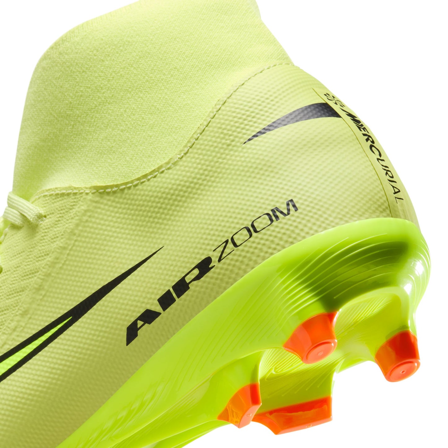 Nike Air Zoom Mercurial Superfly 10 Academy FG Firm Ground Soccer Cleats - Limelight/Volt-Hyper Crimson