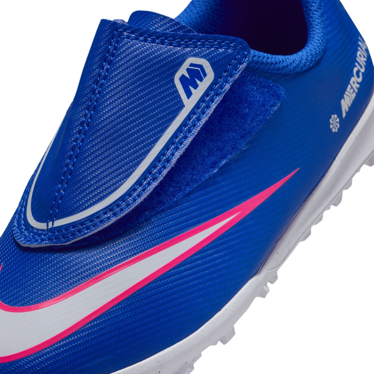Nike Junior Mercurial Vapor 16 Club TF Turf PS (V) Soccer Shoes - Racer Blue/ White