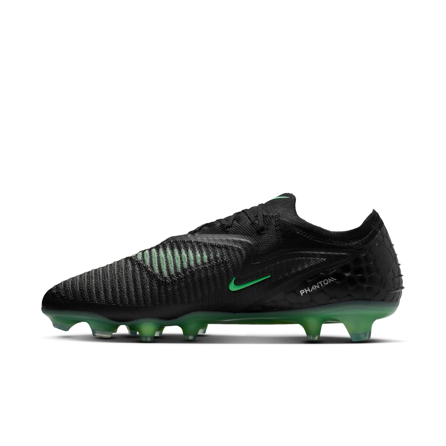 Nike Phantom 6 Low Elite FG Firm Ground Soccer Cleat - Black/ Illusion Green