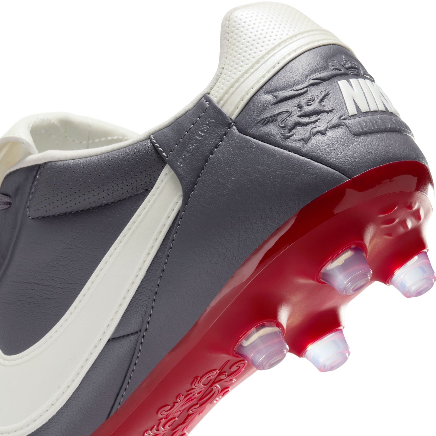 Nike Premier III FG Firm Ground Soccer Cleat - LT Graphite/ MTLC Summit White/ Varsity Red
