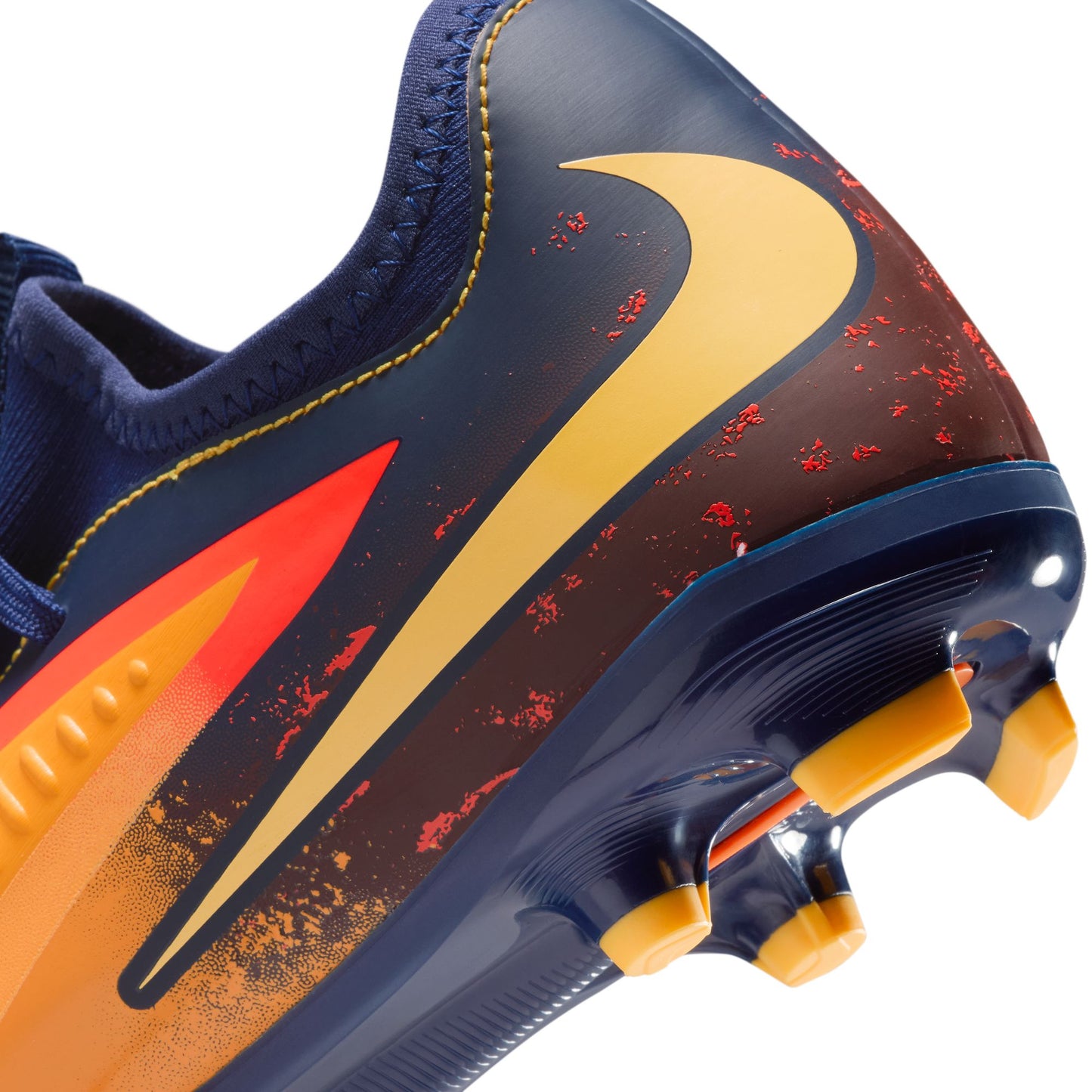 Nike Junior Phantom 360 Academy EH FG/MG Firm Ground/Multi Ground Soccer Cleats- Laser Orange/ Lemon Venom/Blue Void