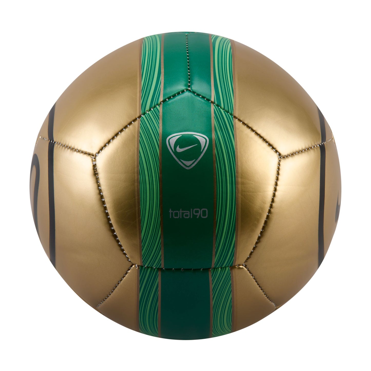 Nike Total 90 Skills Mini Soccer Ball 2025 - Metallic Gold/ Clover/ Black