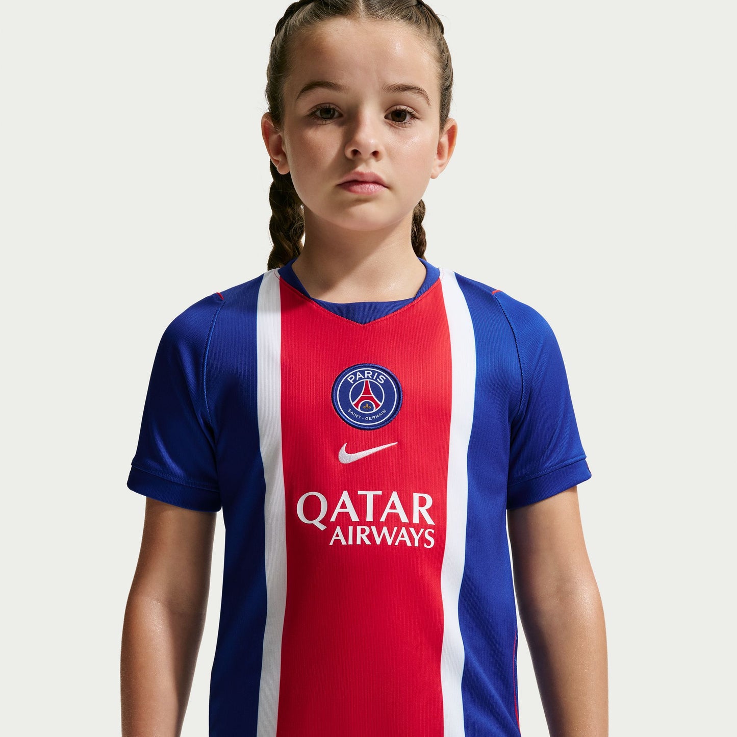 Nike Youth Paris Saint German Replica Home Jersey 2026 - Old Royal / White/ University Red