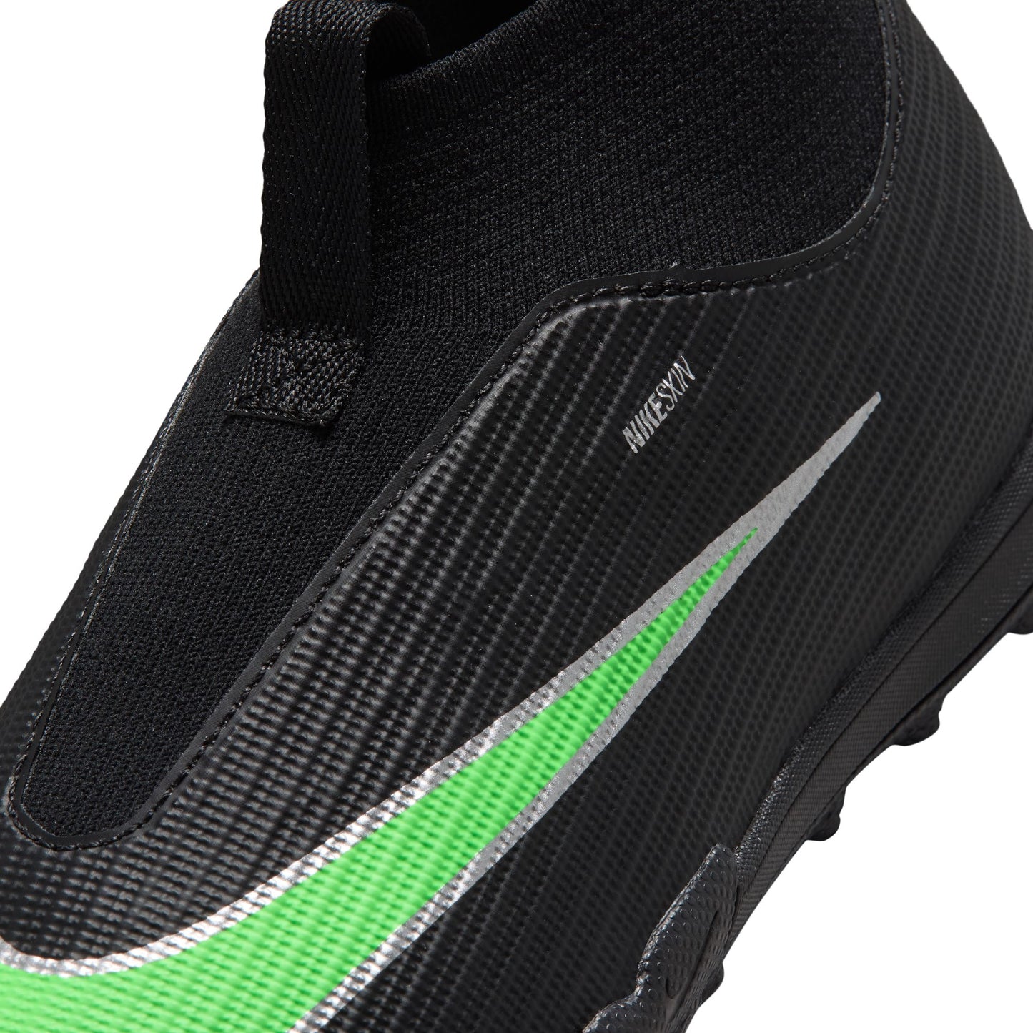 Nike Junior Superfly 11 Academy TF Turf Soccer Shoes - Black/ Illusion Green/ Black