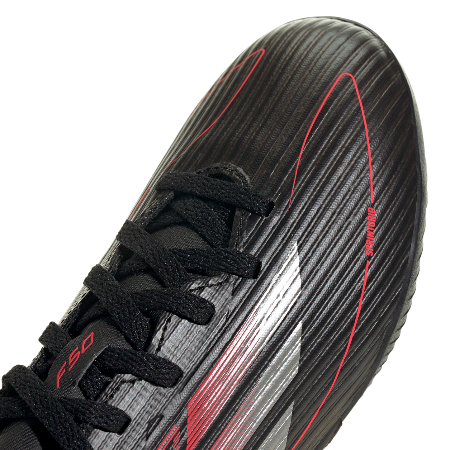 adidas F50 League TF Turf Junior - core black/iron met./lucid red