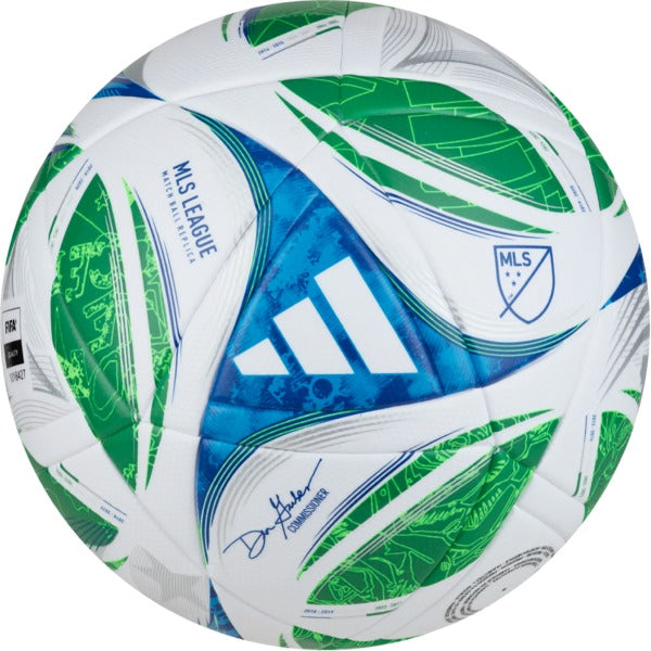 adidas MLS Match Ball Replica Ball - White/Green/Blue