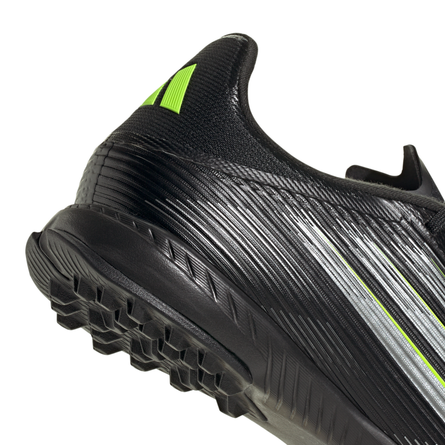adidas F50 League TF Turf Shoes - Core Black/Carbon/Lucid Lemon