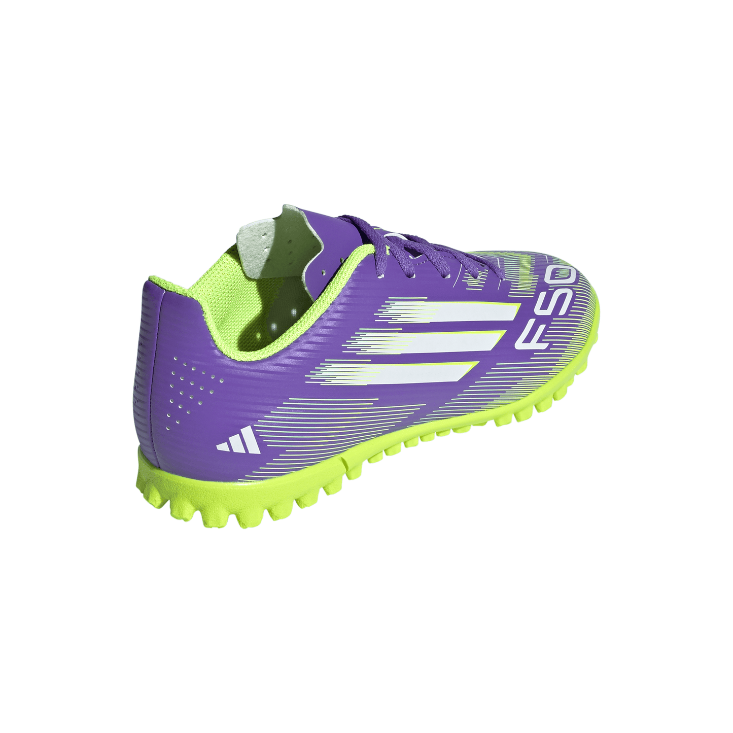 adidas F50 Club TF Turf Junior- Purrus/ FTWhite/Lucid Lemon