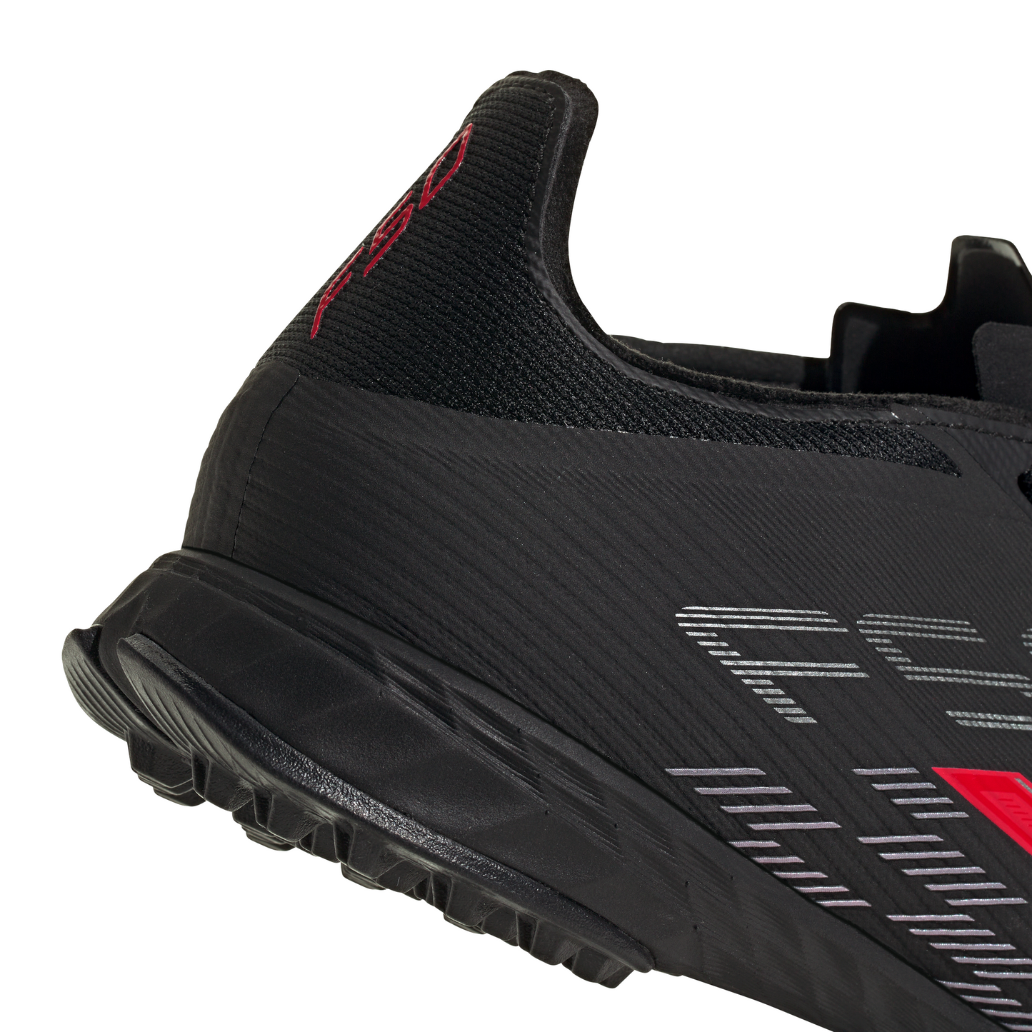 adidas F50 Pro TF Turf Soccer Cleats- Core Black / Lucid Red / Core Black