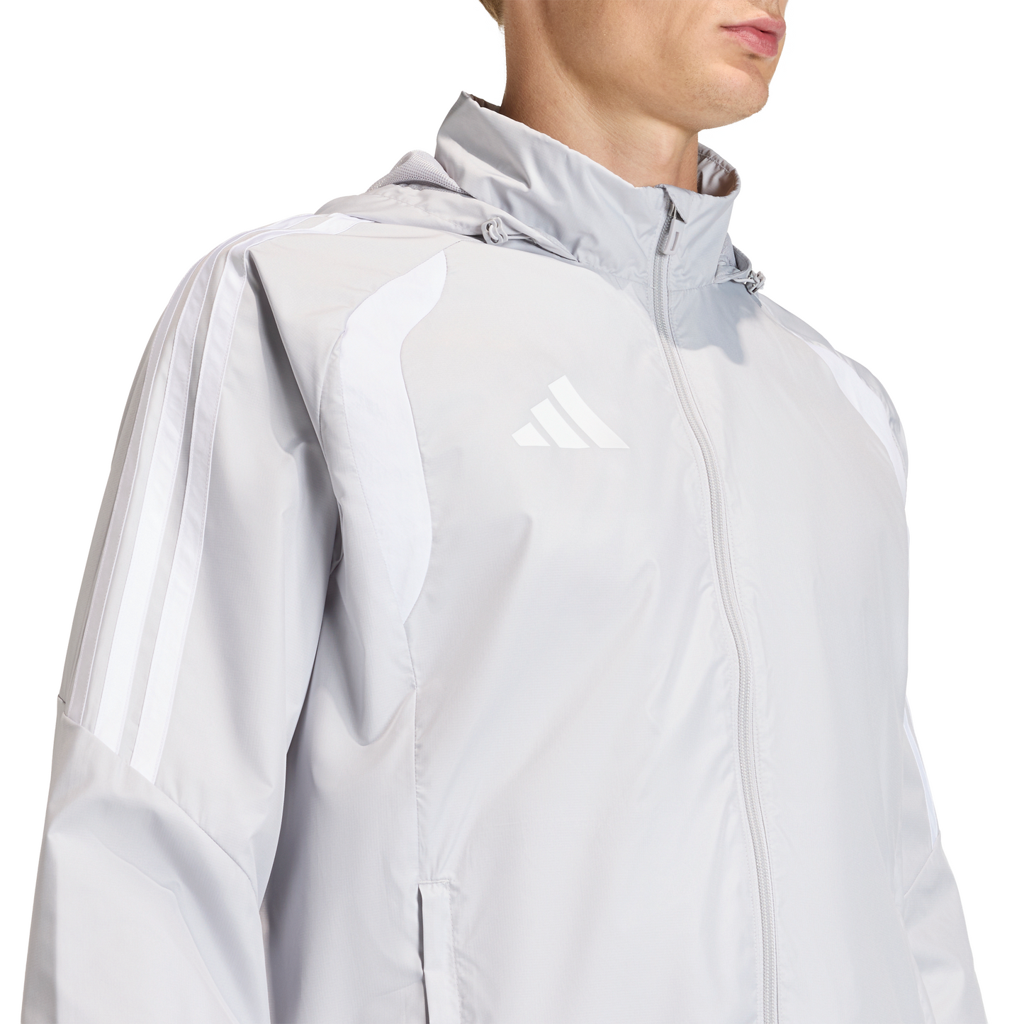 Men's adidas Tiro 26 League Windbreaker Jacket - Grey/ Team Light/ White