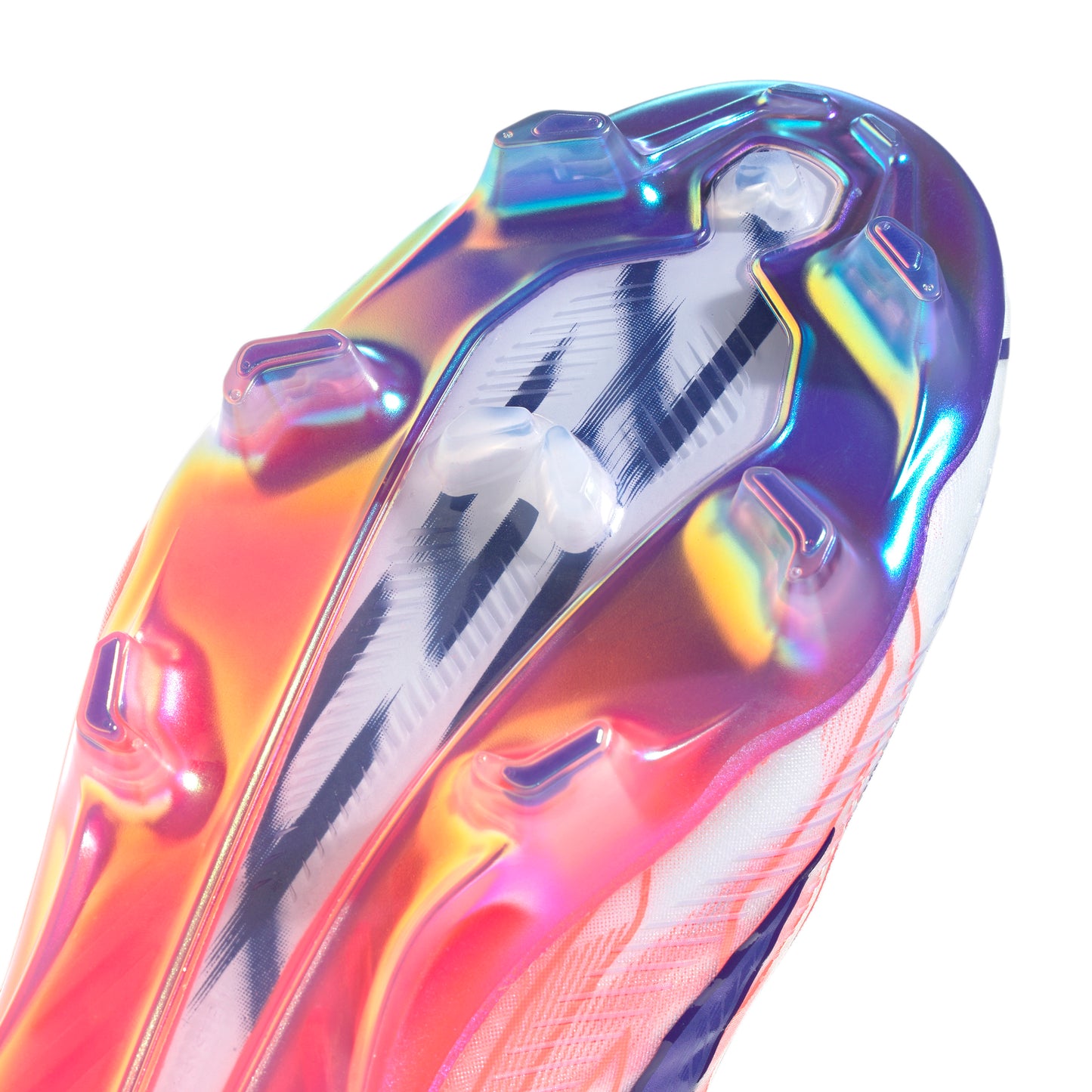 adidas F50 Hyperfast Elite FG Firm Ground Soccer Cleats - Ftwr White/Solar Purple/Solar Turbo