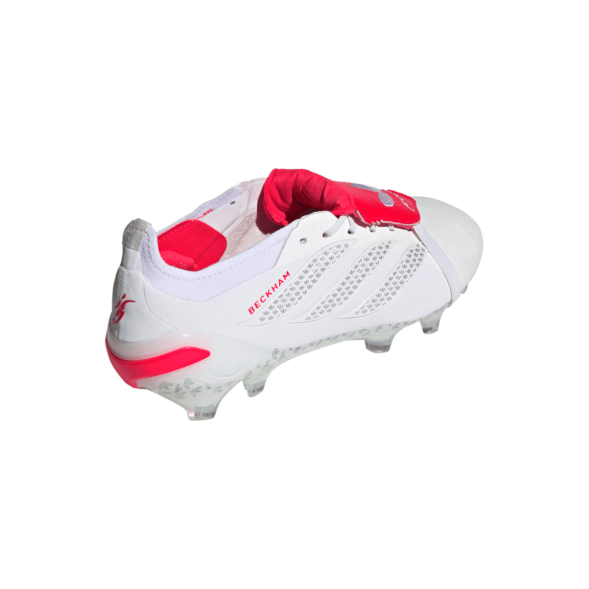 adidas Predator Elite Fold Tongue David Beckham FG Firm Ground Soccer Shoes - White/ Red