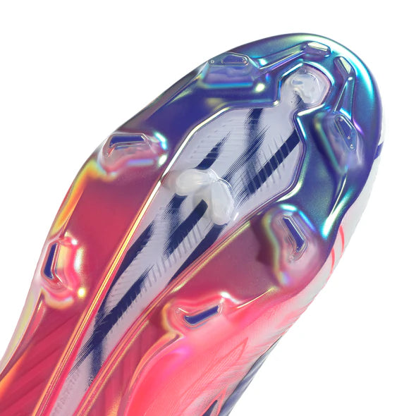 adidas F50 Hyperfast LL Elite FG Firm Ground Soccer Cleats - Ftwr White/Solar Purple/Solar Turbo