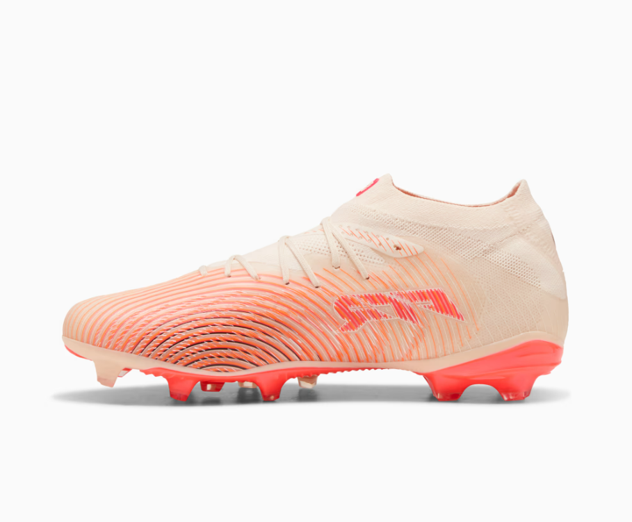 Puma Future 9 Pro FG/AG Firm Ground Soccer Cleat - Sugared Almond/ Puma White/ Ultra Red