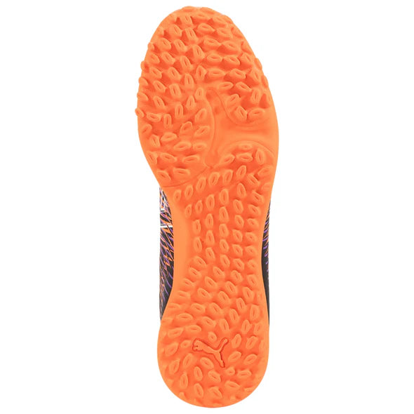 Future 8 Play TT Turf Soccer Shoes Jr - Puma Black-Puma White-Glowing Red