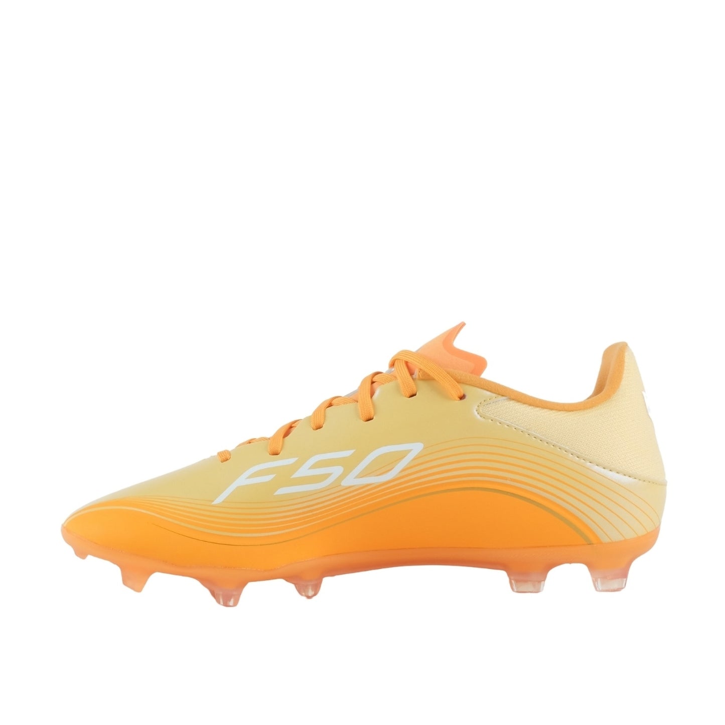 adidas F50 League MESSI FG Firm Ground Soccer Cleats - Ice Tangarine/ Gold Met/ Pure Tangarine