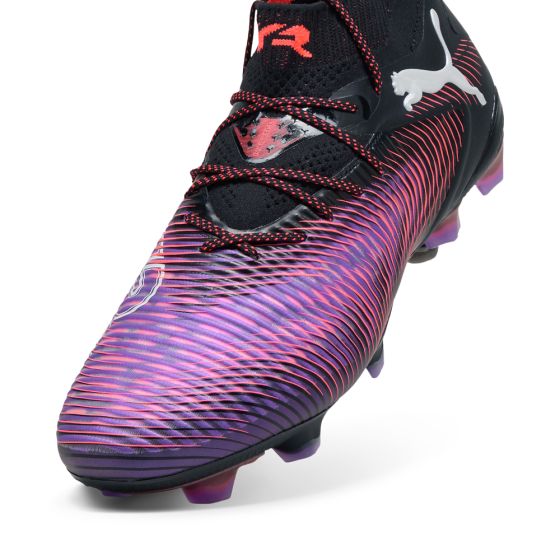 Future 8 Ultimate FG/AG Firm Ground/Artificial Ground- Puma Black/ Puma White/ Glowing Red