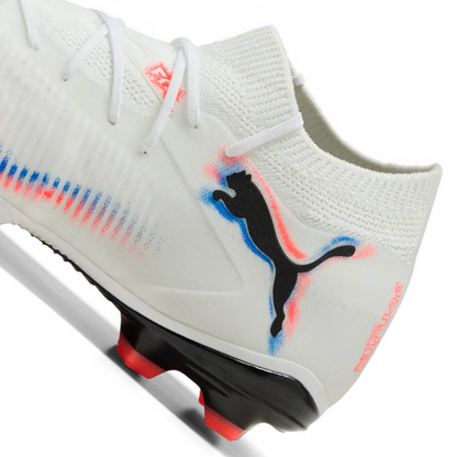 Puma Future 8 Match FG Firm Ground Soccer Shoes - White/ Puma/ Black Glowing Red