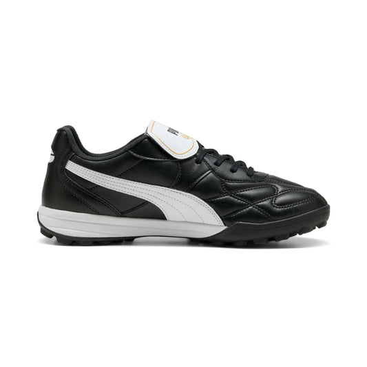 Puma King Top TT Turf Shoes Football Boots- Black/White