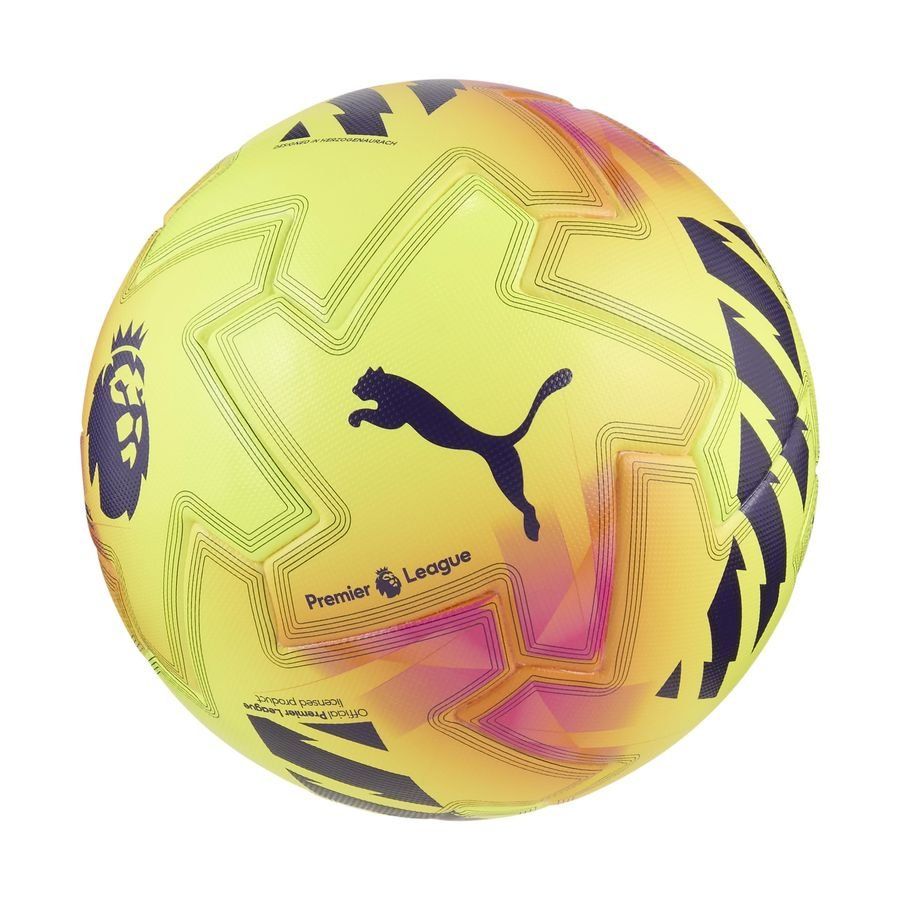 Puma Orbita Pro Premier League Lights Soccer Ball FIFA Quality Pro - Fluo Yellow/ Multicolor