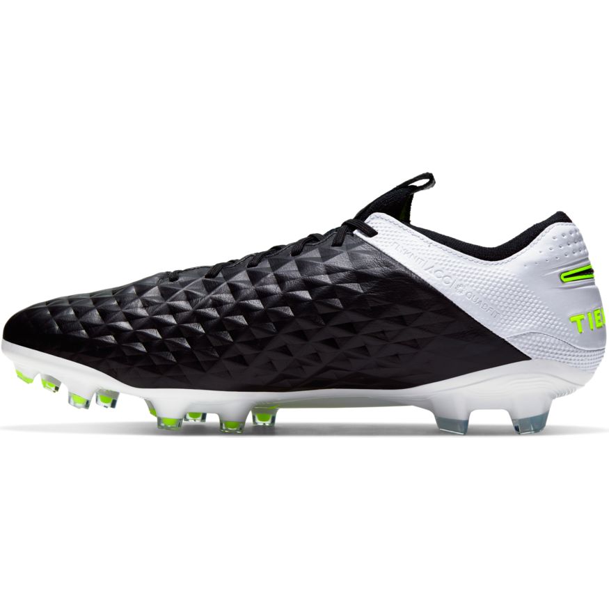 Nike Tiempo Legend 8 Elite FG - Black/ White/ Volt