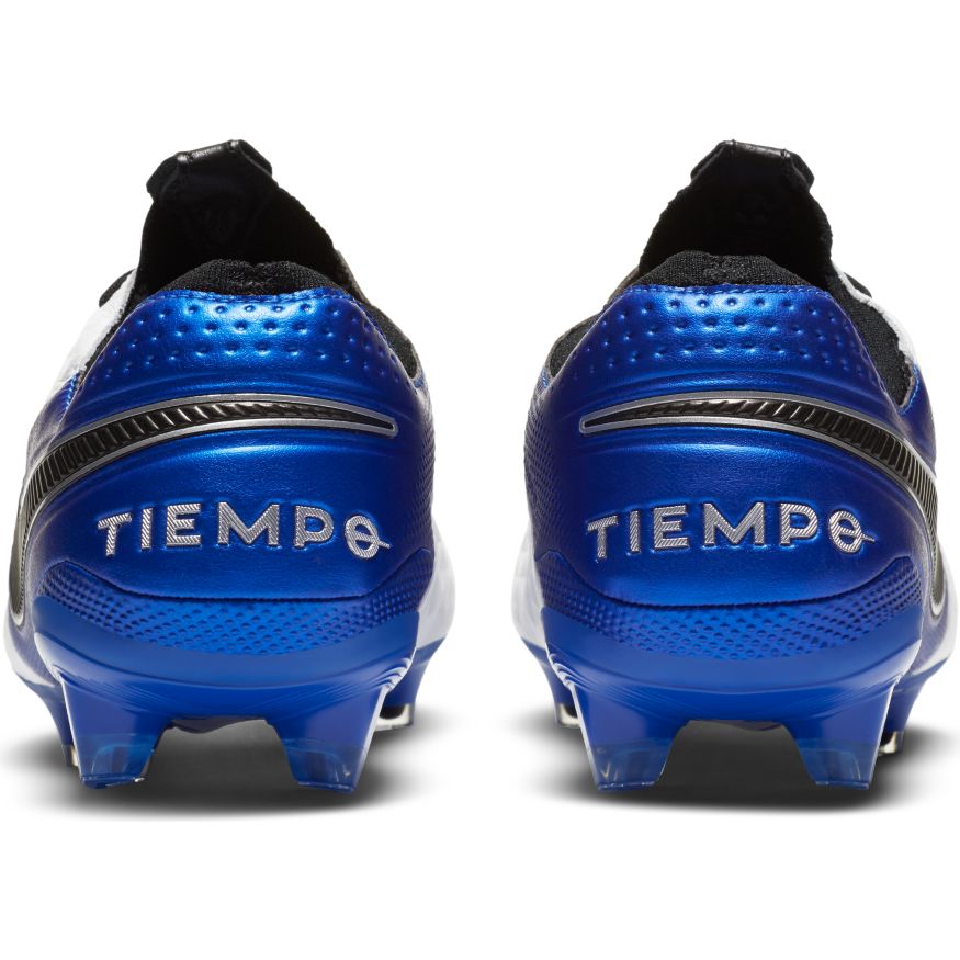 Nike Tiempo Legend 8 Elite FG - White/Black/HyperRoyal/MetallicSilver