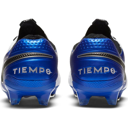 Nike Tiempo Legend 8 Elite FG - White/Black/HyperRoyal/MetallicSilver