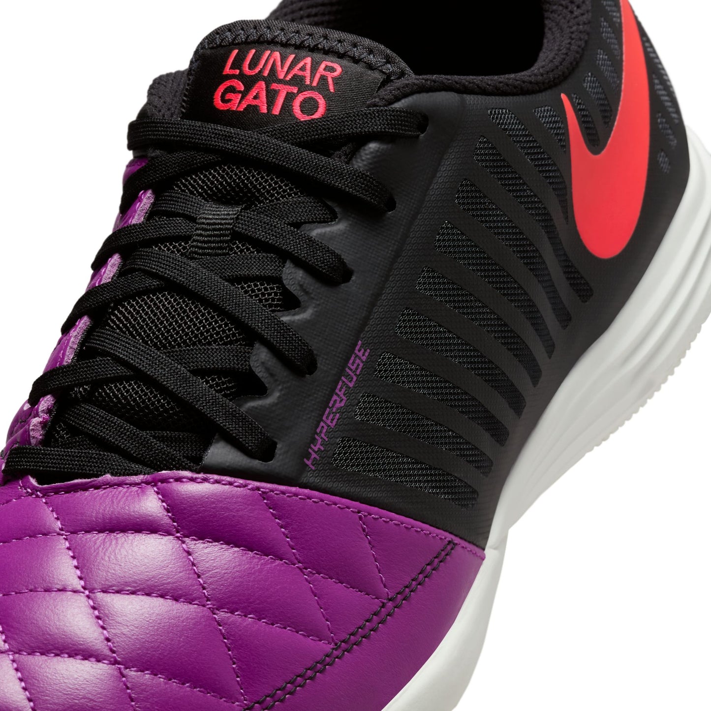 Nike Lunargato II  IN Indoor Soccer Shoes - Bold Berry/ Bright Crimson