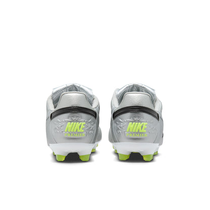 Nike Premier III FG Firm Ground Soccer Cleat - Metallic Silver/Black Volt