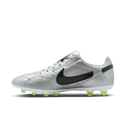 Nike Premier III FG Firm Ground Soccer Cleat - Metallic Silver/Black Volt
