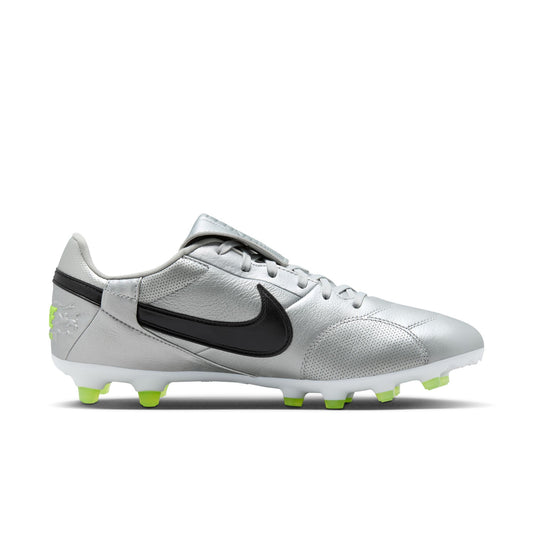 Nike Premier III FG Firm Ground Soccer Cleat - Metallic Silver/Black Volt