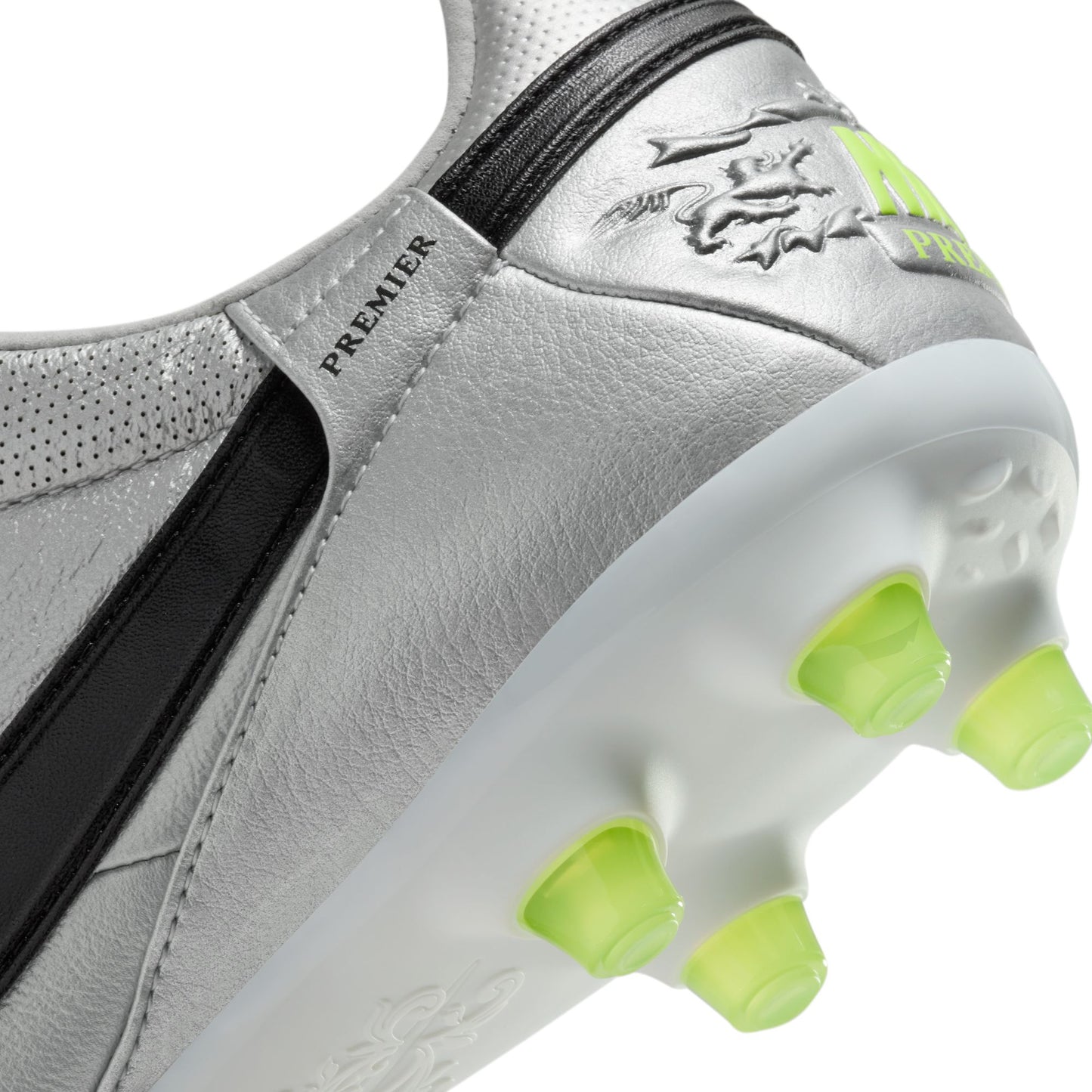 Nike Premier III FG Firm Ground Soccer Cleat - Metallic Silver/Black Volt