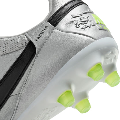 Nike Premier III FG Firm Ground Soccer Cleat - Metallic Silver/Black Volt