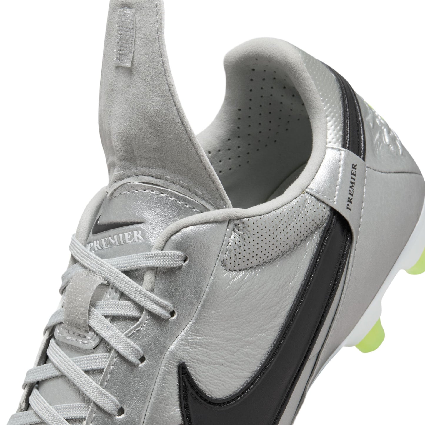 Nike Premier III FG Firm Ground Soccer Cleat - Metallic Silver/Black Volt