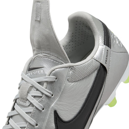 Nike Premier III FG Firm Ground Soccer Cleat - Metallic Silver/Black Volt