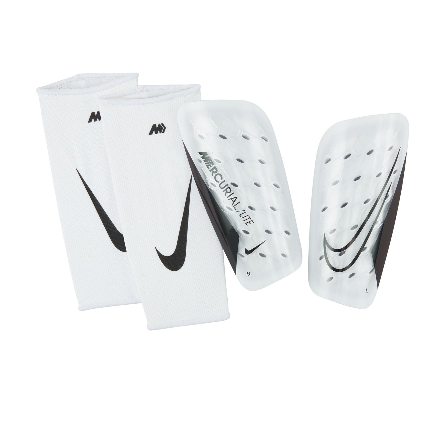 Nike Mercurial Lite Shin Guards - WHITE/WHITE/BLACK