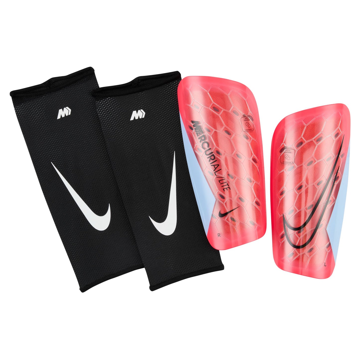 Nike Mercurial Lite Shinguards -BRIGHT CRIMSON/ROYAL TINT/BLACK