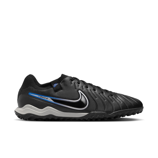 Nike React Legend 10 Pro TF Turf Soccer Shoe - Black/ Chrome - Hyper Royal