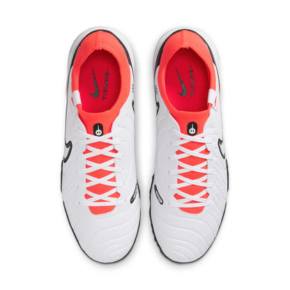 Nike React Legend 10 Pro TF Turf Soccer Shoe - White/ Bright Crimson