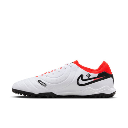 Nike React Legend 10 Pro TF Turf Soccer Shoe - White/ Bright Crimson