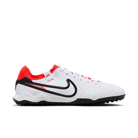 Nike React Legend 10 Pro TF Turf Soccer Shoe - White/ Bright Crimson
