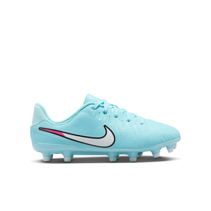 Nike Junior Tiempo Legend 10 Academy FG Firm Ground Soccer Shoes -Copa/White