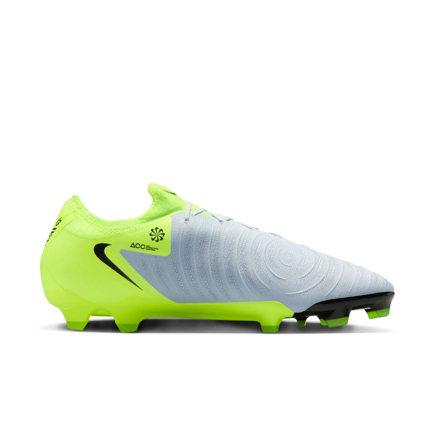 Nike Phantom GX II Pro FG Firm Ground Soccer Shoes - Metallic Volt/ Black Volt