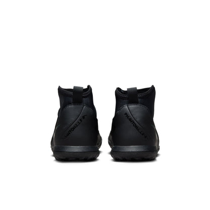 Nike Junior Phantom II Academy TF Turf Soccer Cleats - Black/ Black Deep Jungle