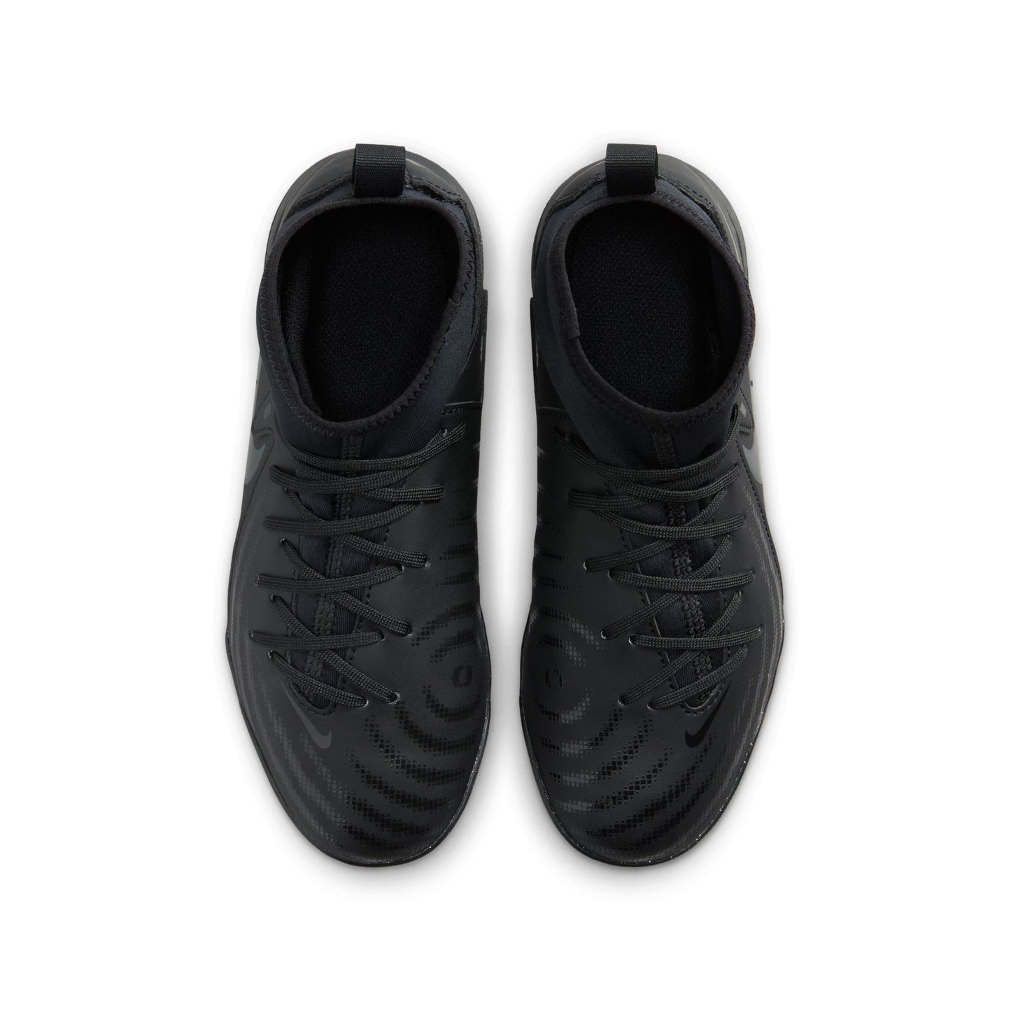 Nike Junior Phantom II Academy TF Turf Soccer Cleats - Black/ Black Deep Jungle