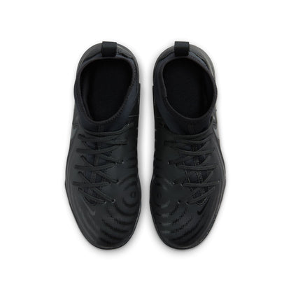 Nike Junior Phantom II Academy TF Turf Soccer Cleats - Black/ Black Deep Jungle