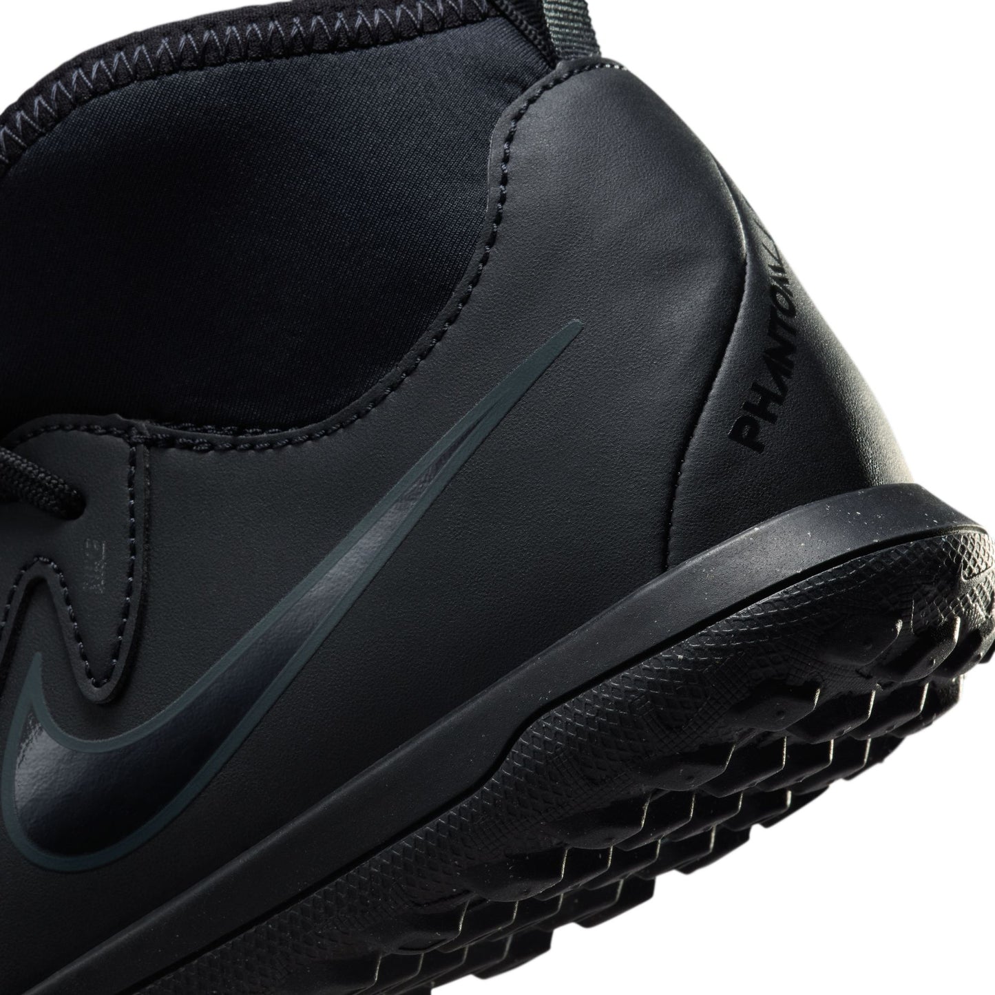 Nike Junior Phantom II Academy TF Turf Soccer Cleats - Black/ Black Deep Jungle