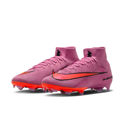 Nike Air Zoom Mercurial Superfly 10 Elite FG Firm Ground Soccer Cleat -Magic Flamingo/Black-Total Crimson