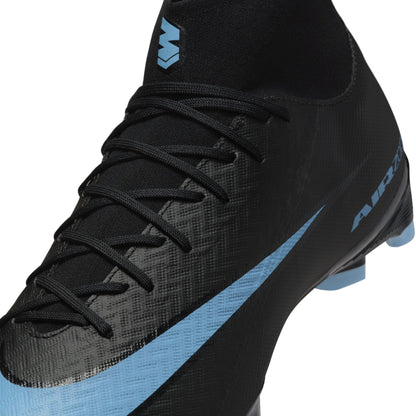 Nike Zoom Superfly 10 Academy FG Firm Ground Soccer Shoes - Black/ Ice Blue