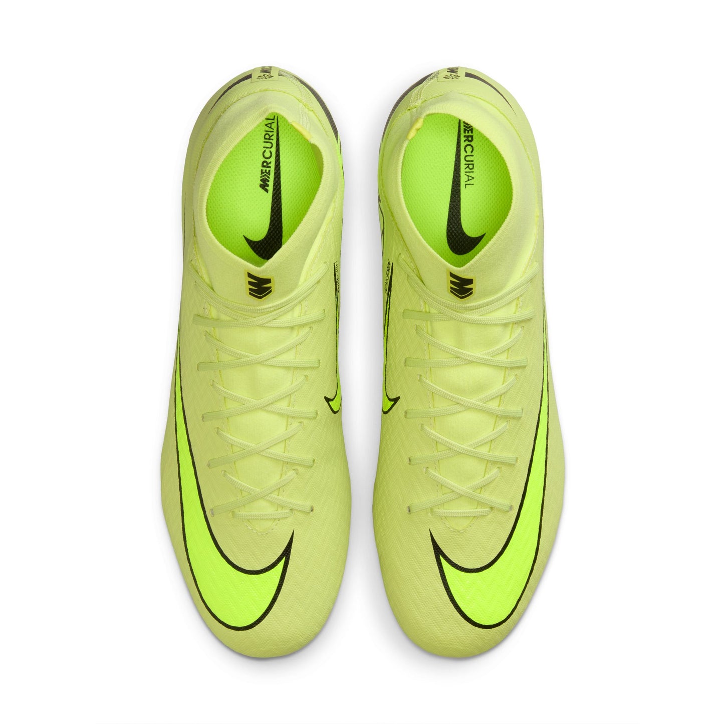 Nike Air Zoom Mercurial Superfly 10 Academy FG Firm Ground Soccer Cleats - Limelight/Volt-Hyper Crimson
